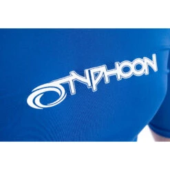 Typhoon Junior Flatlock Short Sleeve Rashguard - Aqua Blue -Outlet Wetsuit Zone Store 2020 Typhoon Junior rash 2 03