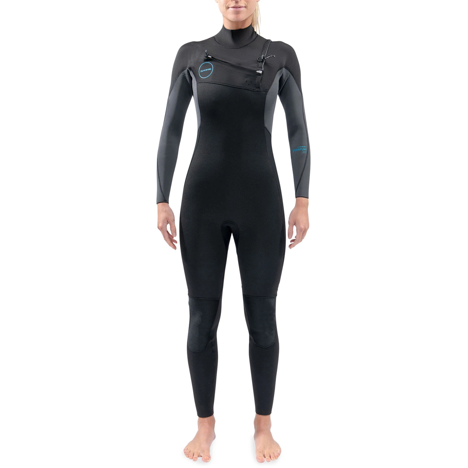 Dakine Womens Quantum 3/2mm Chest-Zip Wetsuit - Black 1 Dakine Womens Quantum 3/2mm Chest-Zip Wetsuit - Black