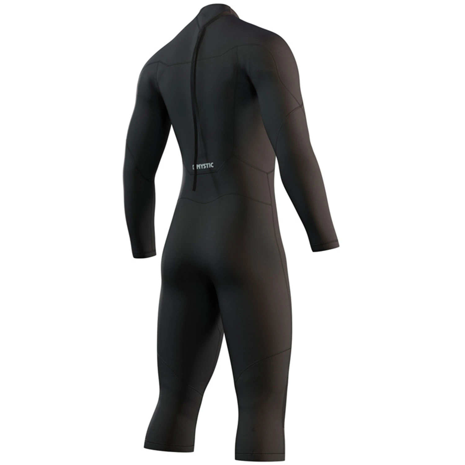 Mystic Brand 3/2mm Back-Zip Shortleg Flatlock Wetsuit - Black 2 Mystic Brand 3/2mm Back-Zip Shortleg Flatlock Wetsuit - Black - Image 2