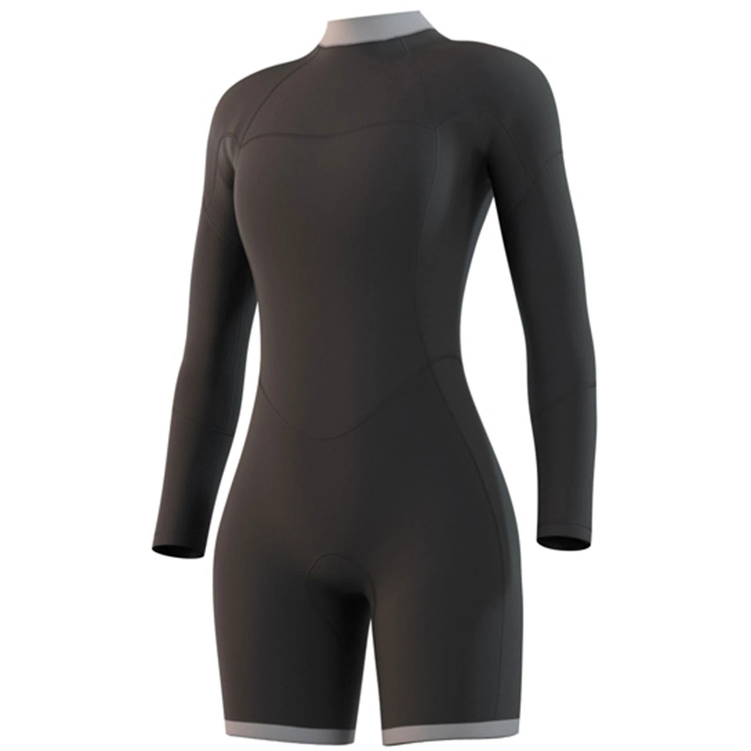 Mystic Womens Brand 3/2mm Longarm Shorty Wetsuit - Night Blue 3 Mystic Womens Brand 3/2mm Longarm Shorty Wetsuit - Night Blue - Image 3