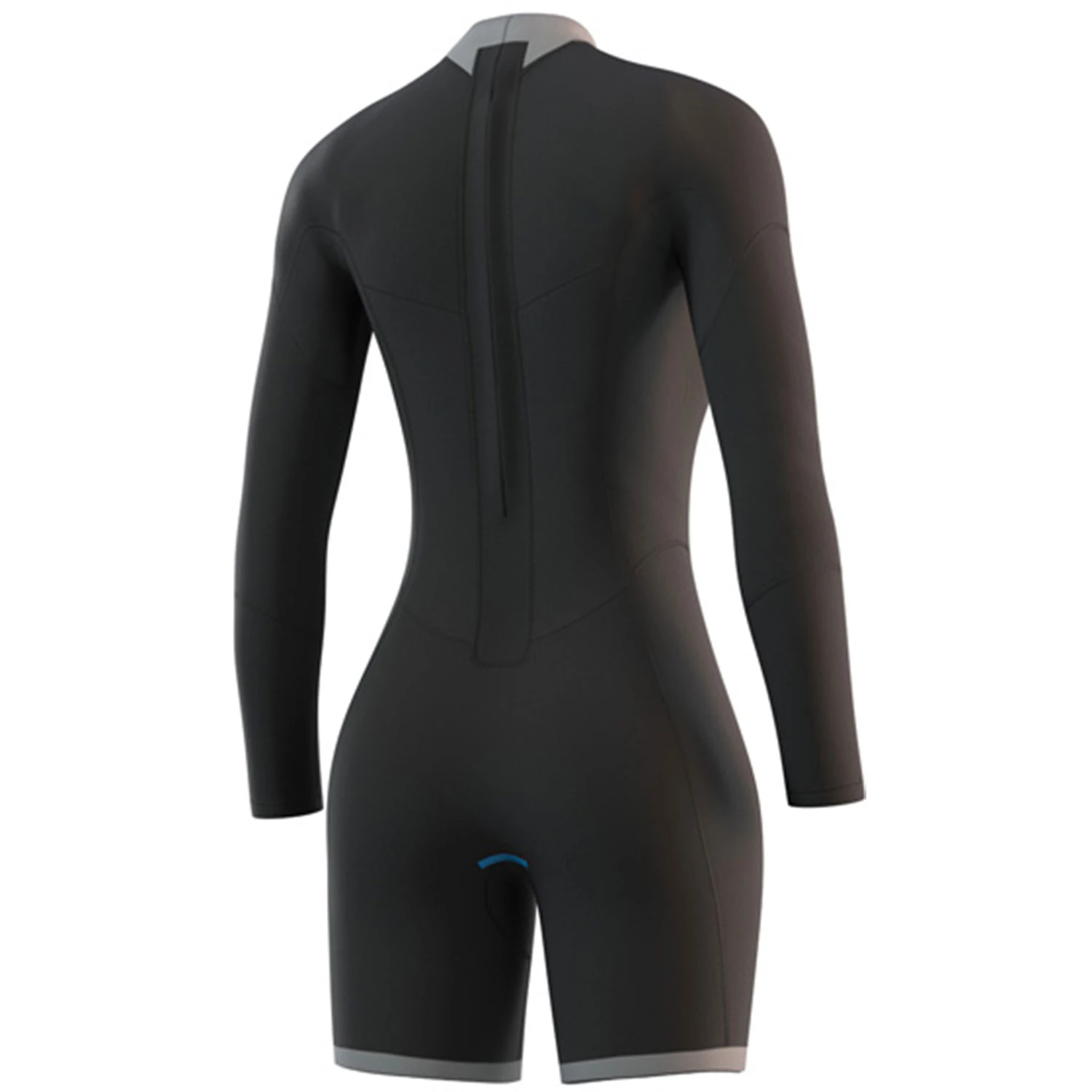 Mystic Womens Brand 3/2mm Longarm Shorty Wetsuit - Night Blue 4 Mystic Womens Brand 3/2mm Longarm Shorty Wetsuit - Night Blue - Image 4