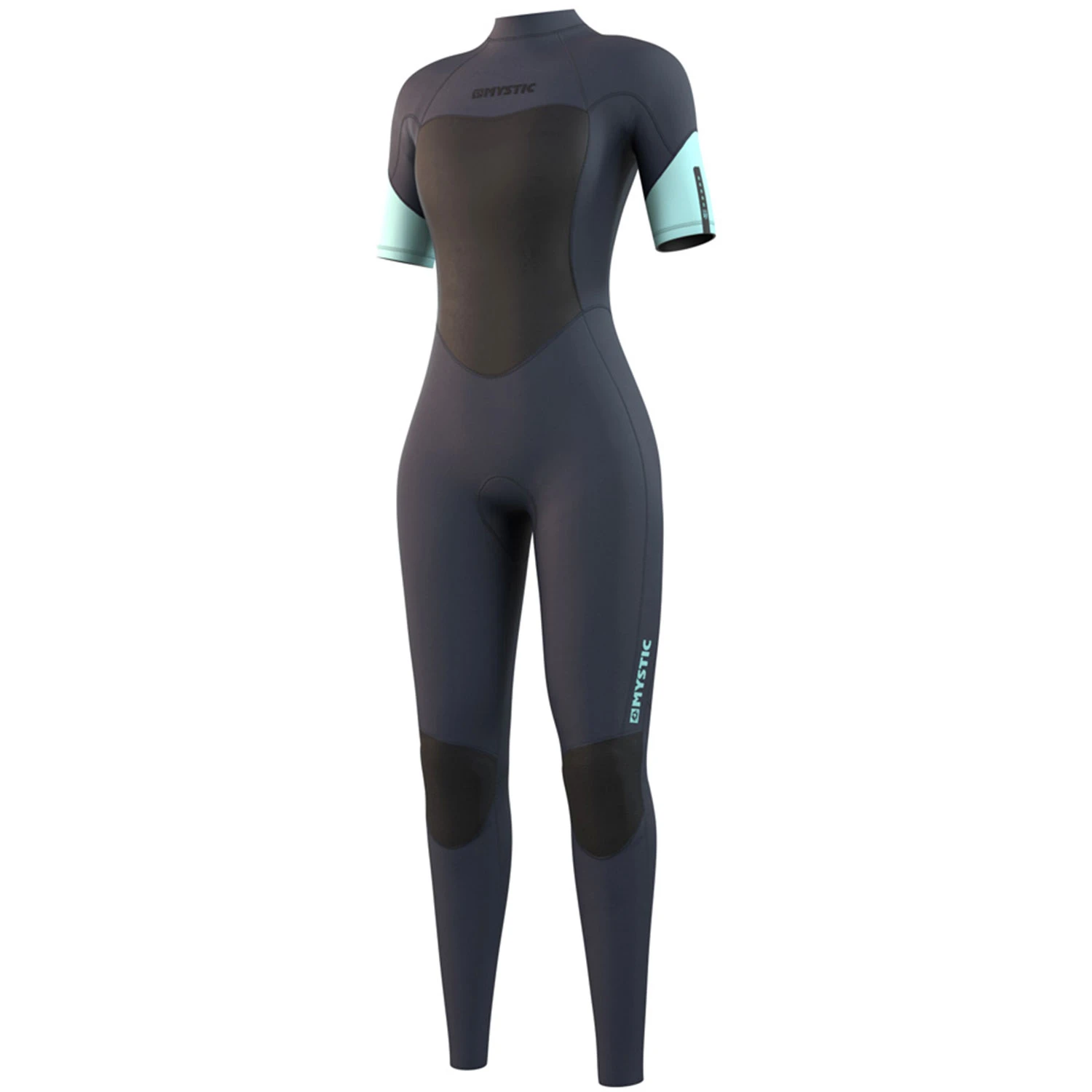 Mystic Womens Brand 3/2mm Back-Zip FL Shortarm Wetsuit - Night Blue 1 Mystic Womens Brand 3/2mm Back-Zip FL Shortarm Wetsuit - Night Blue
