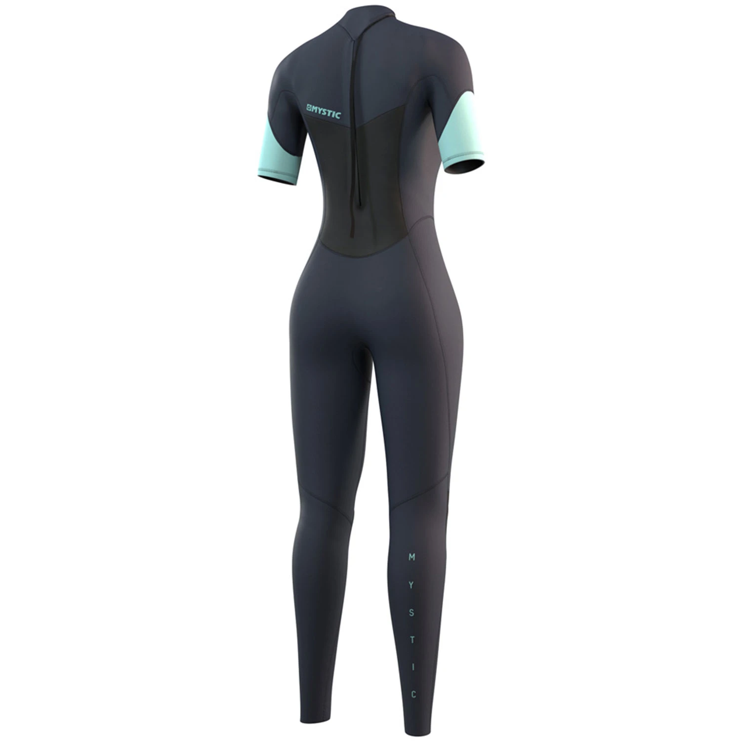Mystic Womens Brand 3/2mm Back-Zip FL Shortarm Wetsuit - Night Blue 2 Mystic Womens Brand 3/2mm Back-Zip FL Shortarm Wetsuit - Night Blue - Image 2