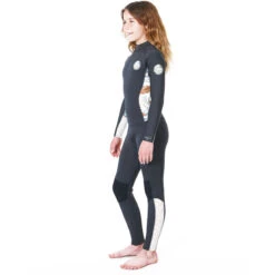 Outlet Wetsuit Zone Store 7 Rip Curl Junior Dawn Patrol 5/3mm Back-Zip Wetsuit - Charcoal