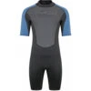 Typhoon Swarm3 3/2mm Shorty Wetsuit - Black/Blue Steel