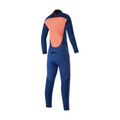 Mystic Junior Star 5/4mm Back-Zip Wetsuit - Night Blue -Outlet Wetsuit Zone Store 2022 Mystic Junior Star 54mm Backzip Wetsuit Navy Lime 220040 449 04