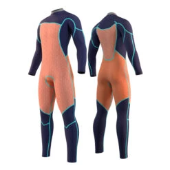 Mystic MAJESTIC 5/4 GBS Front Zip Wetsuit - Blue -Outlet Wetsuit Zone Store 2022 Mystic Majestic 54 Chest Zip Wetsuit Blue Inside