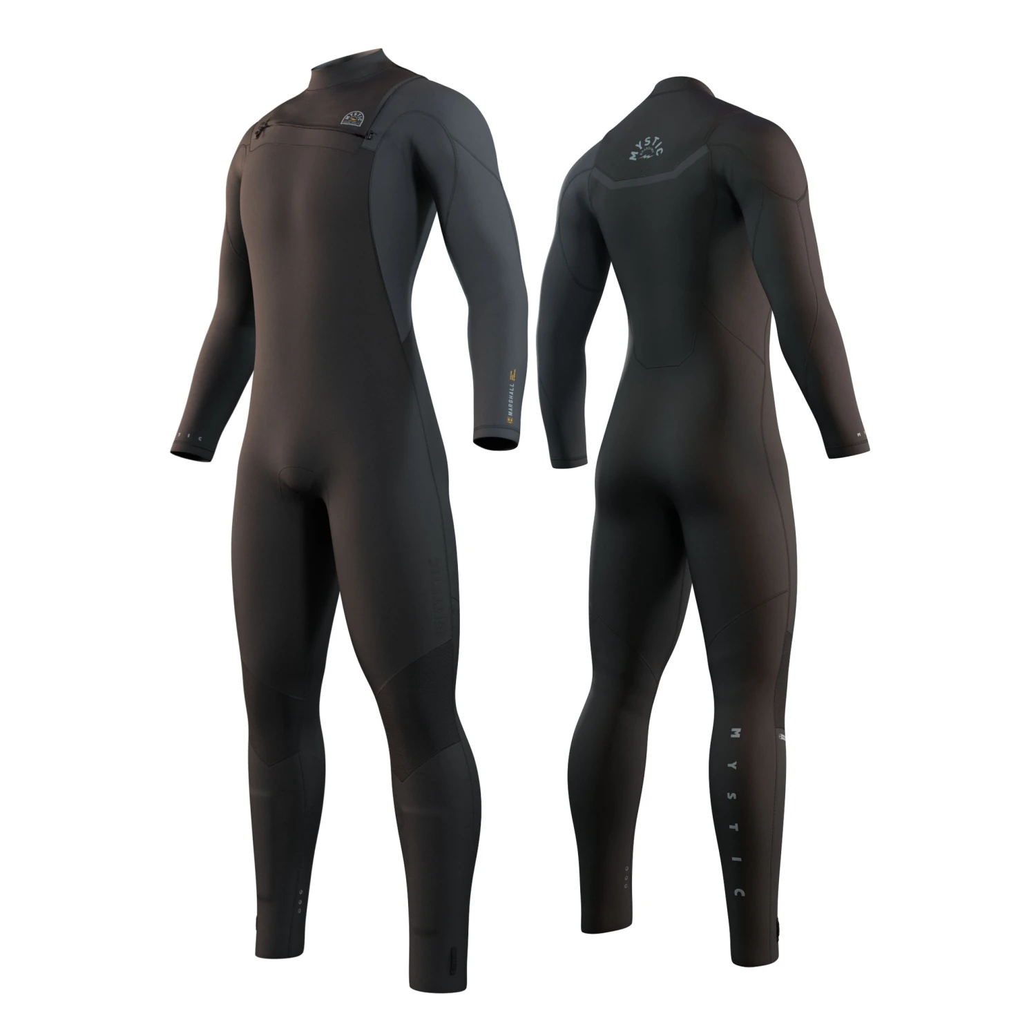 Mystic MARSHALL 5/3 GBS Front Zip Wetsuit - Black/Grey 2 Mystic MARSHALL 5/3 GBS Front Zip Wetsuit - Black/Grey - Image 2