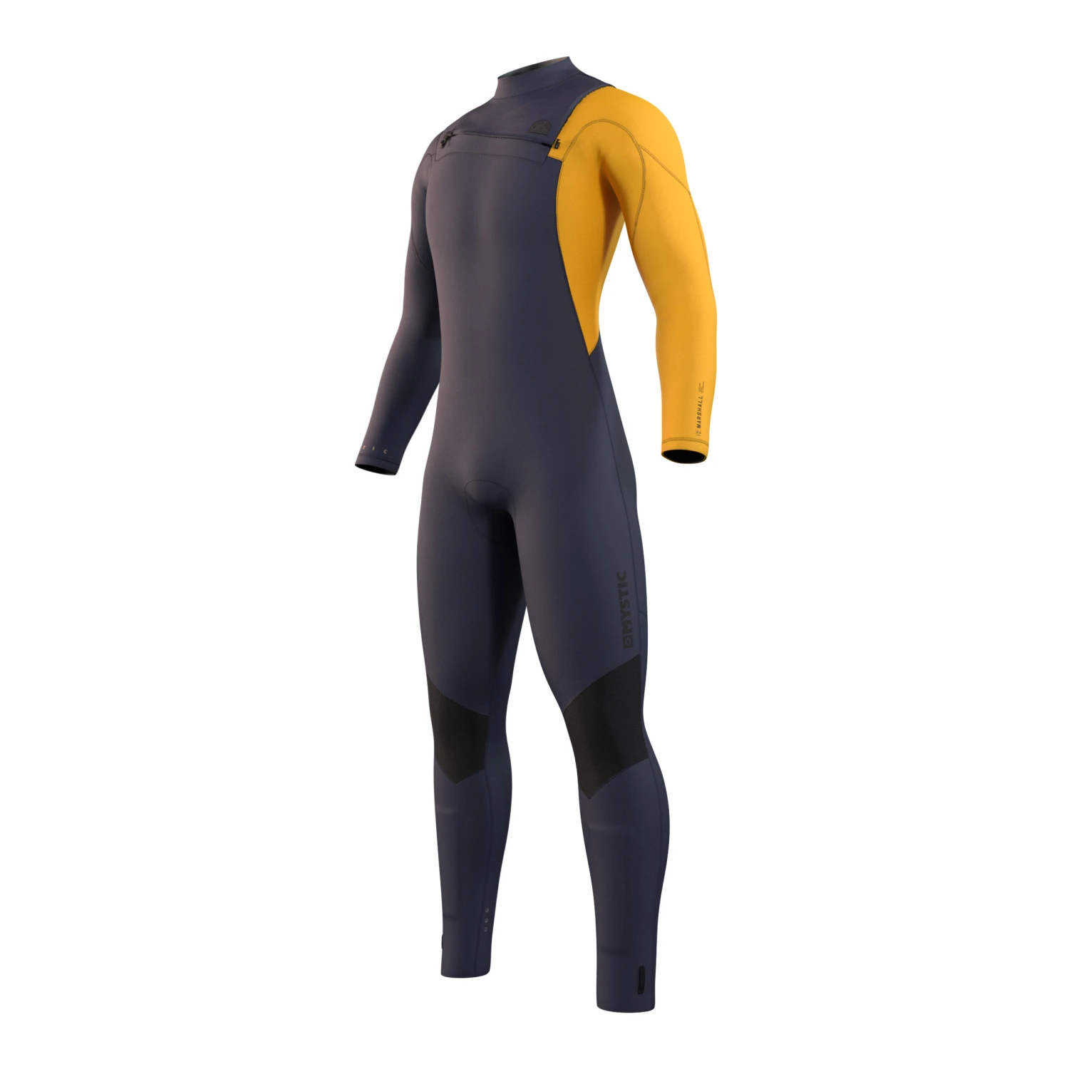 Mystic MARSHALL 3/2 GBS Front Zip Wetsuit - Mustard/Blue 1 Mystic MARSHALL 3/2 GBS Front Zip Wetsuit - Mustard/Blue
