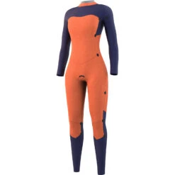 Mystic Womens Dazzled 5/3 Back Zip Wetsuit - Night Blue -Outlet Wetsuit Zone Store 2022 Mystic Womens Dazzled Backzip Wetsuit 35000.220096 449 03 1