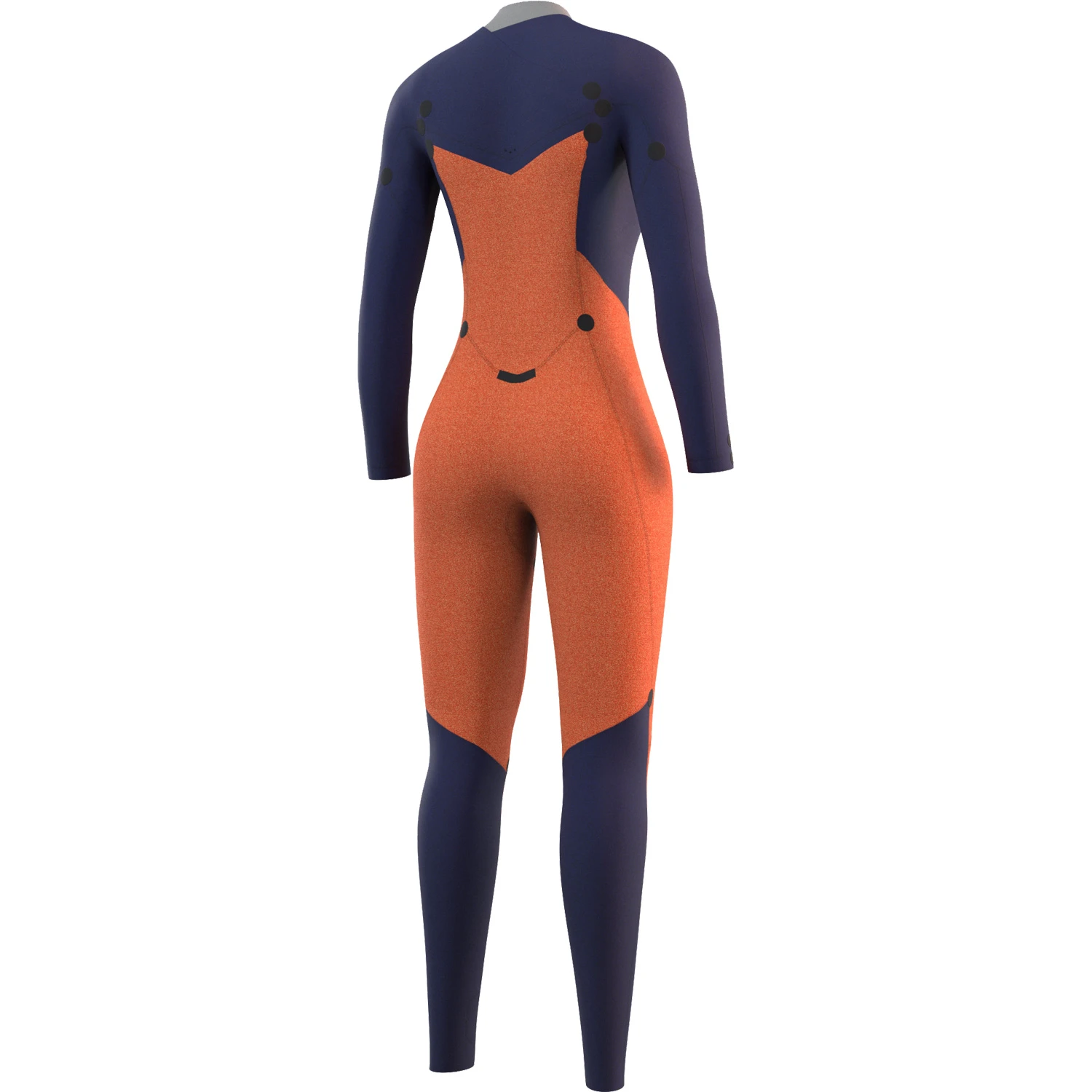 Mystic Womens Dazzled 3/2 Double Front Zip Wetsuit - Night Blue 4 Mystic Womens Dazzled 3/2 Double Front Zip Wetsuit - Night Blue - Image 4