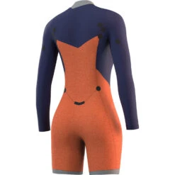 Mystic Womens Dazzled 3/2 Longarm Shorty Wetsuit - Black -Outlet Wetsuit Zone Store 2022 Mystic Womens Dazzled Longarm Shorty Black 35000.220095 900 04