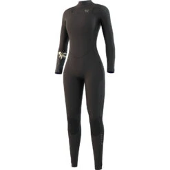 Mystic Womens Dazzled 5/3 Double Front Zip Wetsuit - Black
