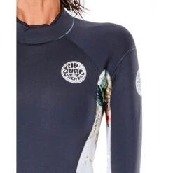 Rip Curl Womens Dawn Patrol EC 2/2mm Springsuit - Charcoal -Outlet Wetsuit Zone Store 2022 Rip Curl Womens ECO Dawn Patrol Spring Suit Charcoal 115WSP 8059 5