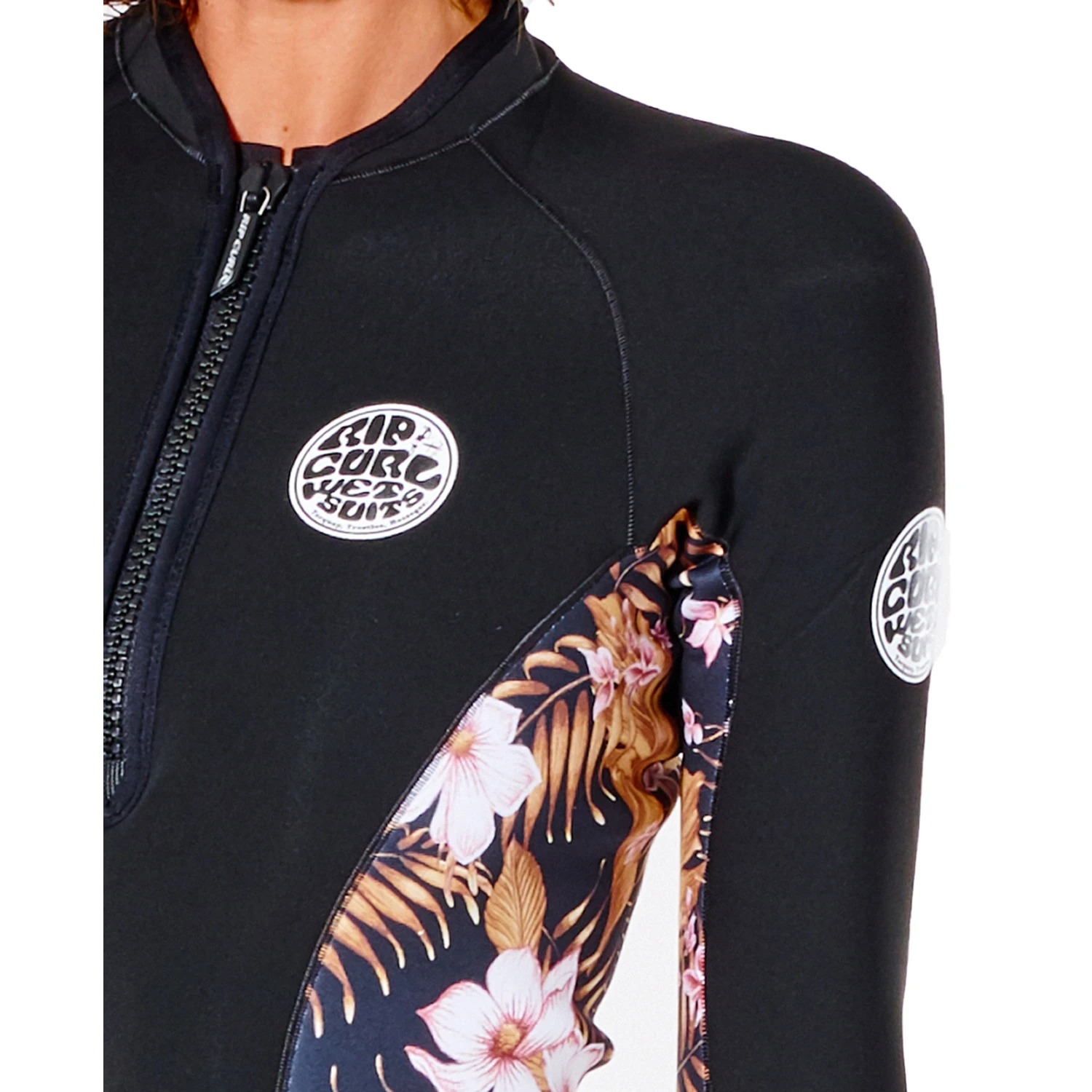 Rip Curl Womens G-Bomb 1mm Wetsuit Jacket - Black/Gold 5 Rip Curl Womens G-Bomb 1mm Wetsuit Jacket - Black/Gold - Image 5