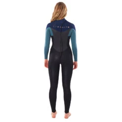Rip Curl Womens Omega 5/3mm Back-Zip Wetsuit - Green -Outlet Wetsuit Zone Store 2022 Rip Curl Womens Omega Chest Zip 53 Wetsuit Green 3