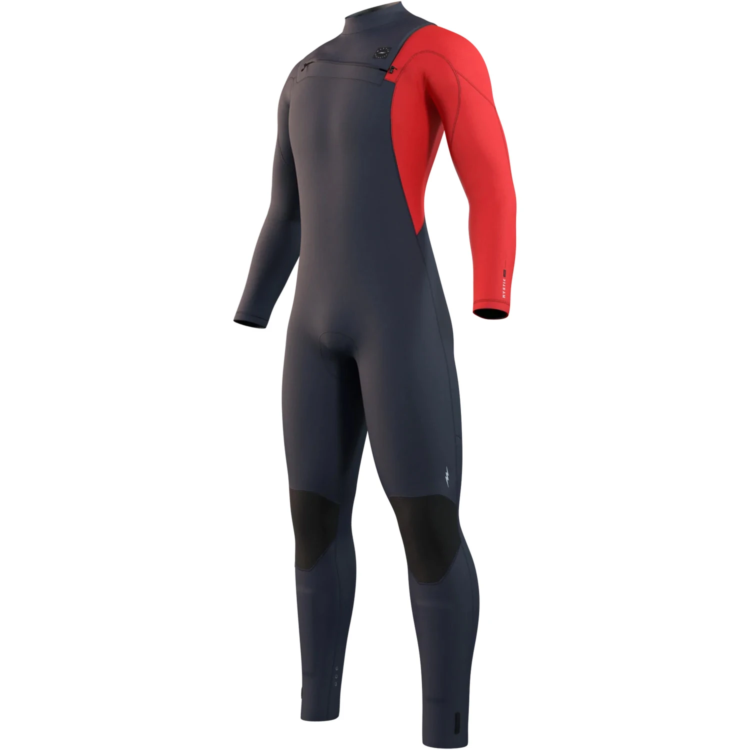 Mystic Marshall 4/3mm Front-Zip Fullsuit Wetsuit - Navy/Red 1 Mystic Marshall 4/3mm Front-Zip Fullsuit Wetsuit - Navy/Red