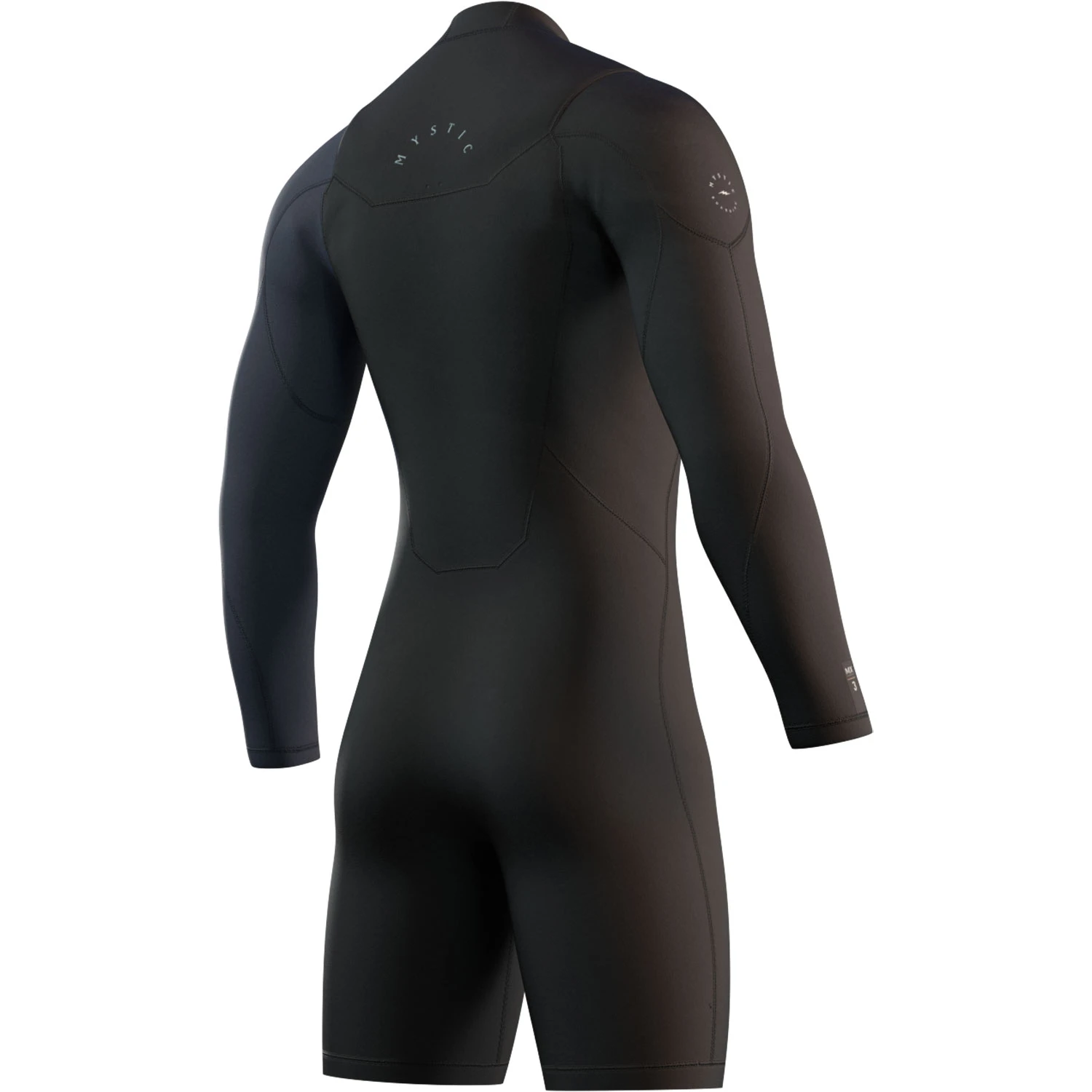 Mystic Marshall 3/2mm Long Arm Shorty Wetsuit - Black 2 Mystic Marshall 3/2mm Long Arm Shorty Wetsuit - Black - Image 2