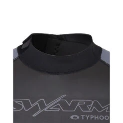 Typhoon Swarm3 3/2mm Shorty Wetsuit - Black -Outlet Wetsuit Zone Store 250982 SWARM3 SHORTY BLACK GRAPHITE 3 copy