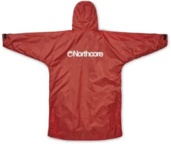 Northcore Beach Basha Pro 4 Season Changing Robe / Poncho - Red -Outlet Wetsuit Zone Store Northcore Beach Basha Pro Red 3