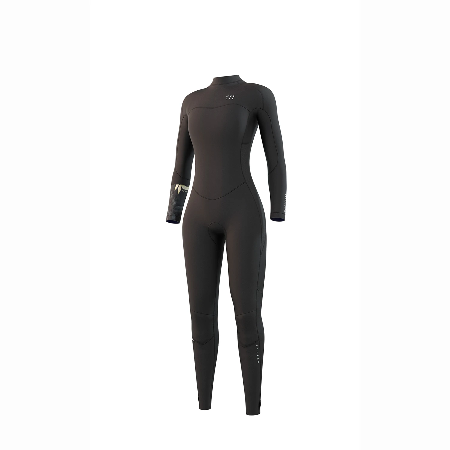 Mystic Womens Dazzled 4/3 GBS Back Zip Wetsuit - Black 1 Mystic Womens Dazzled 4/3 GBS Back Zip Wetsuit - Black