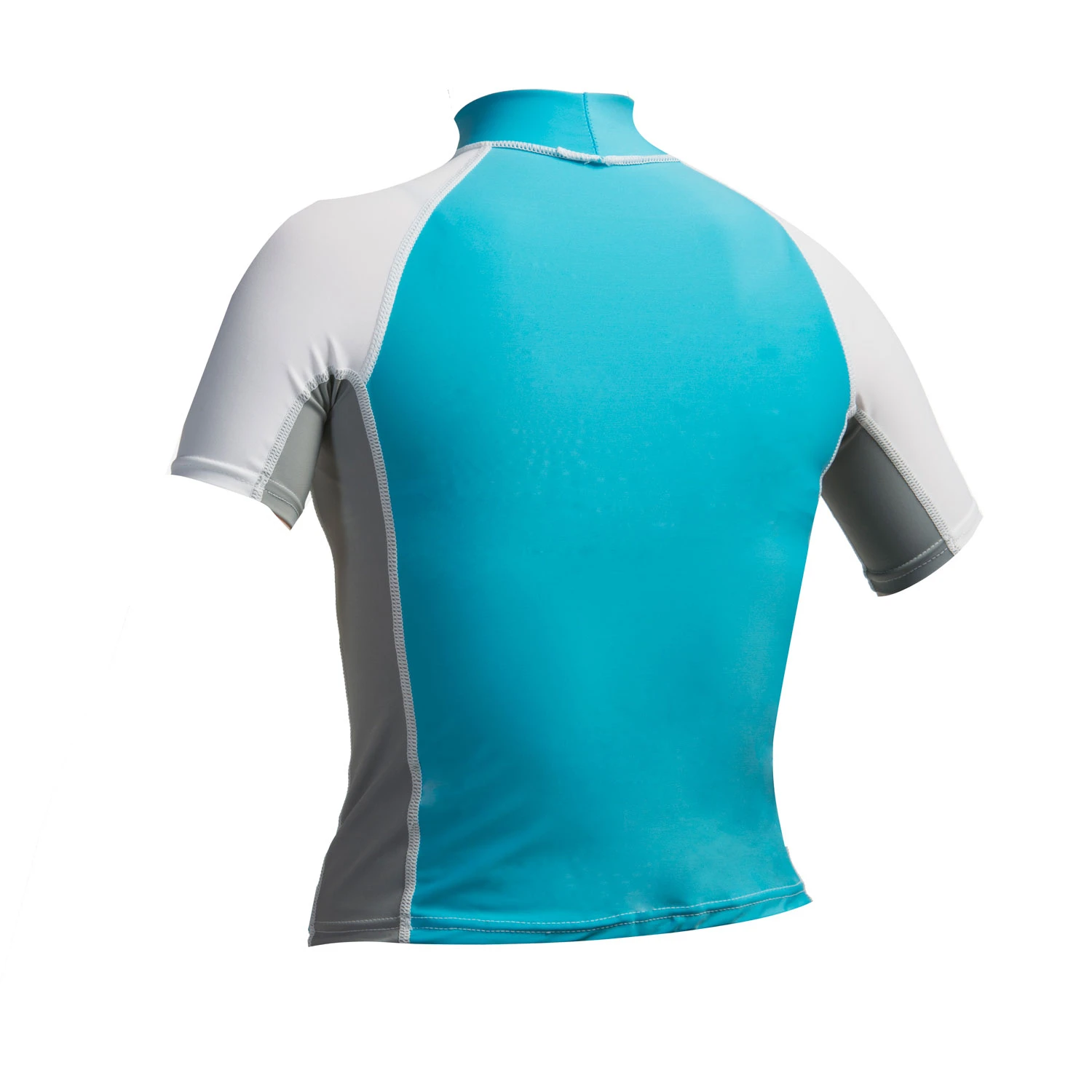 Gul Surf Junior Girls Short Sleeve Rashguard - Turquoise/Silver - Image 2